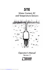 Decagon Devices 5TE Operator's Manual