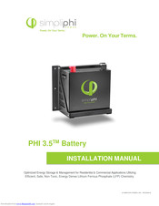 SimpliPhi PHI 3.5 Installation Manual