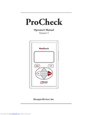 Decagon Devices ProCheck Operator's Manual