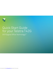 Telstra T42G Quick Start Manuals