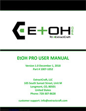 ExtractCraft EtOH Pro User Manual