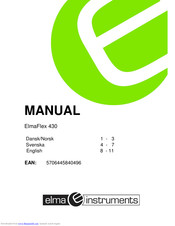 Elma Instruments ElmaFlex 430 Manual