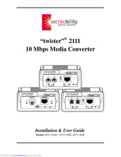 METRObility Optical Systems 2111-15-B Installation & User Manual
