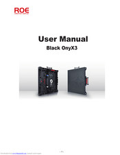 ROE Black OnyX3 User Manual