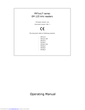 Roger PRT12LT-BK Operating Manual