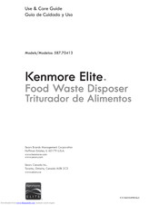 Kenmore 587.70413 Use & Care Manual