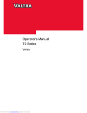 Valtra T2 Versu Series Operator's Manual