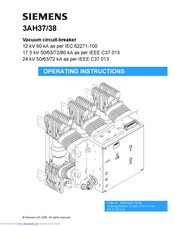 Siemens 3AH37 Operating Instructions Manual
