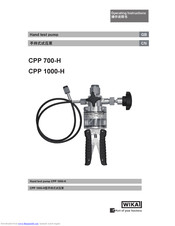 WIKA CPP 700-H Operating Instructions Manual