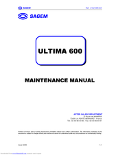 Sagem Ultima 600 Maintenance Manual