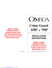 Omega Crime Guard 650i6 Installation Instructions Manual