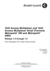 Alcatel-Lucent 1643 AMS Operation Manual