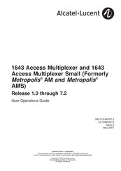 Alcatel-Lucent 1643 AMS User's Operation Manual