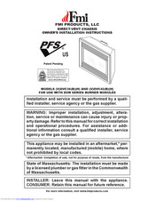 FMI DVC36 Owner's Installation Instructions Manual