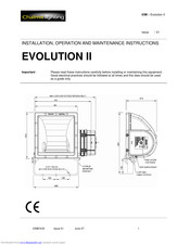 Chalmit lighting Evolution Installation, Operation And Maintenance Instructions