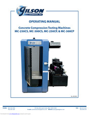 Gilson MC-300CP Operating Manual