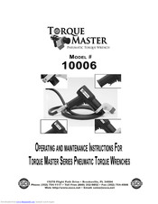 Esco Torque Master I 2000 Operation And Maintenance Manual