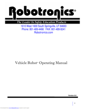Robotronics Vehicle Robot Operating Manual