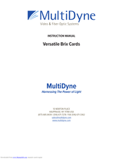 MultiDyne VB series Instruction Manual