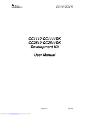 Texas Instruments CC2510-CC2511DK User Manual
