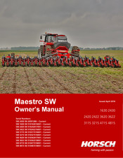 horsch Maestro SW 3115 Owner's Manual