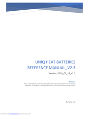 Sunamo UniQ HW9+iPV Reference Manual