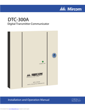 Mircom DTC-300A Installation And Operation Manual