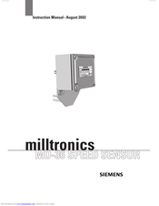 Siemens Milltronics MD-36 Instruction Manual