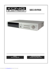 König SEC-DVR20 Manual
