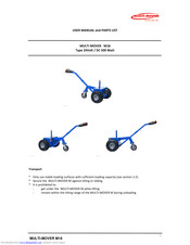 MULTI MOVER M18 User Manual And Parts List