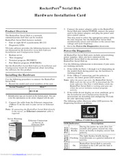 Comtrol RocketPort Hardware Installation Card