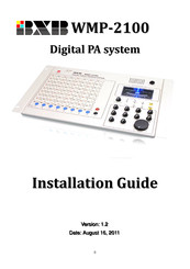 BXB Electronics WMP-2100 Installation Manual
