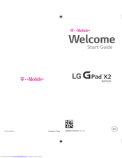 LG G Pad X2 Start Manual