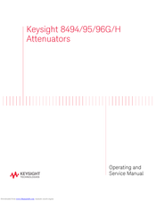 Keysight Technologies 8494 Operating And Service Manual