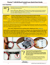 Firestar vi30 Quick Start Manuals