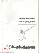 Morso Model F Instruction Manual