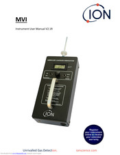 ION Mercury Vapour Indicator User Manual