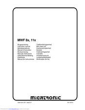 Migatronic MWF 8x Instruction Manual