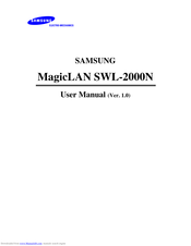 Samsung MagicLAN SWL-2000N User Manual