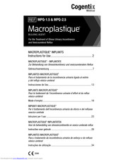 Cogentix Medical MPQ-2.5 Instructions For Use Manual