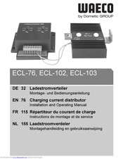 Waeco ECL-102 Installation And Operating Manual