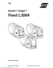 ESAB Feed L3004w Instruction Manual