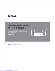D-Link DWR-925 Quick Installation Manual