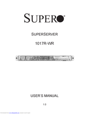 Supermicro SuperServer 1017R-WR User Manual