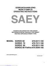 Saey SORDO 60 Operating Instructions Manual
