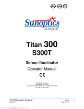 Sunoptic Surgical S300T Operator's Manual