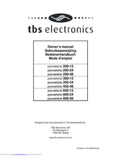 tbs electronics powersine 800-24 Owner's Manual