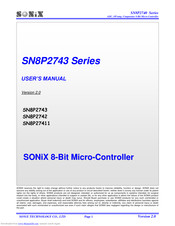 Sonix SN8P2743 Series User Manual