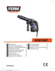 Ferm HDM1040P Original Instructions Manual