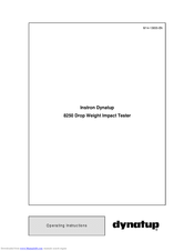 Dynatup 8250 Operating Instructions Manual